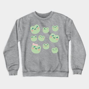 Frog Faces Crewneck Sweatshirt